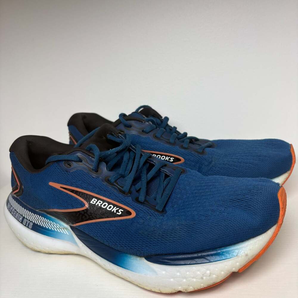 Brooks Glycerin GTS 21 Running Shoes Blue/Black/Nasturtium